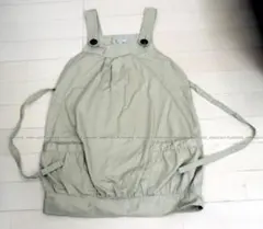 マタニティ　ジャンパースカート　裾バルーン　M