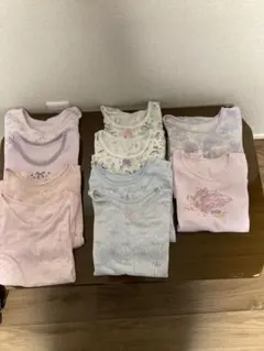 女の子 肌着 半袖8枚 長袖2枚 まとめ売り 計10枚　130cm