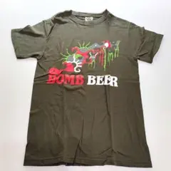 【限定セール】DELTA BOMB BEER Tシャツ 古着 モスグリーン S