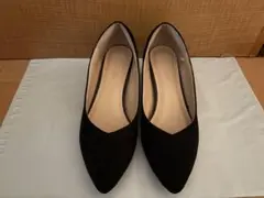 GLOBAL WORK ブラック パンプス　Mのサムネイル