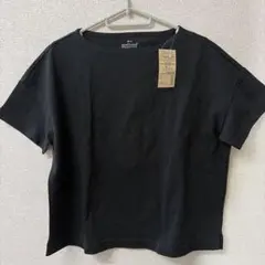 ②タグ付き未使用　無印良品　ボートネックワイドTシャツ