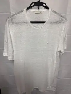 ETRO エトロ Tシャツ カットソー メンズ S 白リネン100% イタリア製のサムネイル