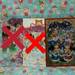 TDR TDS TDL ポストカード クリスマス 東京ディズニーランド