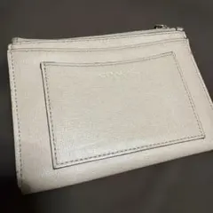 COACH コインケース ベージュ レザー