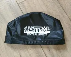 セントラルスポーツ　水泳帽　スイムキャップ　黒色★Мサイズ