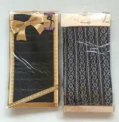 新品＊COPO＊コポ＊柄タイツ＊ラメ入りデザイン網タイツ＊2足まとめ売り