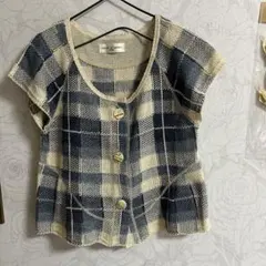 GIANNI LO GIUDICEノーカラージャケットカーディガン美品‼️お値打ちのサムネイル
