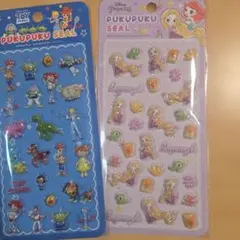 ぷくぷくシール トイストーリー ＆ ラプンツェル セット