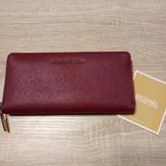 MICHAEL KORS バーガンディ 長財布