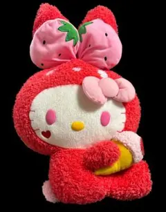 ハローキティ カラフルバニー ストロベリー&アイス 3L ぬいぐるみ 2013 ハローキティ カラフルバニー ストロベリー&アイス 3L ぬいぐるみ 2013