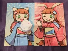 ポップンミュージック ニャミ カラオケの鉄人 箔押しチケット風カード