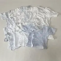 新生児　肌着　短肌着　コンビ肌着　綿100% 8枚セット　50〜60センチ　男児