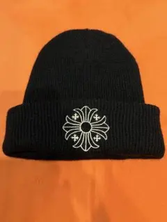 CHROME HEARTS ニット帽 ビーニー ブラック - メルカリ