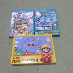 WiiUソフト　3本セット　スーパーマリオメーカー他