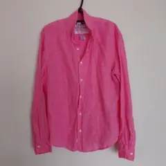 美品＊フランク&アイリーン 希少S リネン オーバーシャツ PAUL ピンク