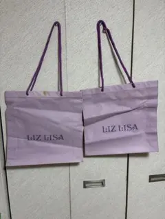 LIZ LISA ショップ袋 2枚セット　ショッパー　リズリサ　平成レトロのサムネイル