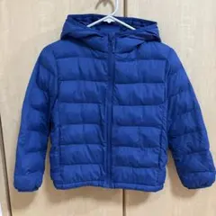 UNIQLO フード付き中綿コート 130 青