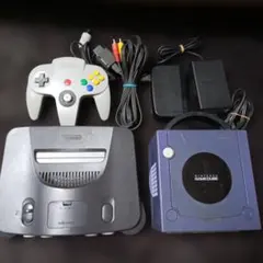 ジャンク ニンテンドー64 ゲームキューブ本体 コントローラーセット