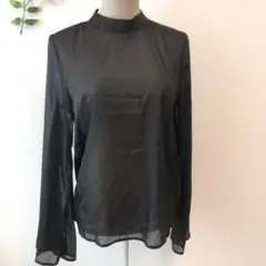 JUNOAH ジュノア　シアートップス　ブラウス　長袖　ポリエステル　Lサイズのサムネイル