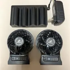 サンエス 24v対応ファン2個 24vバッテリー RD9390 中古 動作確認済