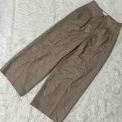 ［良品］TOMORROWLAND ウールパンツ モカ S
