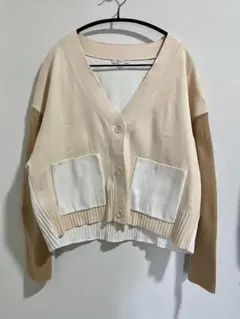 COS カラーブロックカーディガン