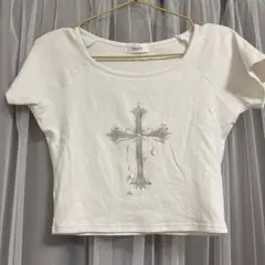 美品！Darich クラックロゴクロストップス - メルカリ