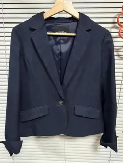 美品【グリーンレーベルリラクシング】ネイビー テーラードジャケット サイズ40