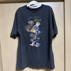 Schott 刺繍 Tシャツ 花魁 ブラックのサムネイル