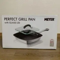 未使用品】MEYER perfect grill pan ガラス蓋付き - メルカリ