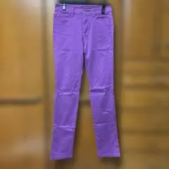 ユニクロ　パープル スキニーパンツ