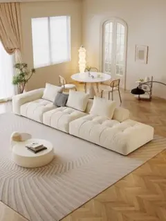 【在庫限り】ラグジュアリーソファ 392cm｜大型・新品