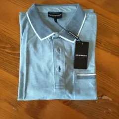 EMPORIO ARMANI ライトブルーポロシャツ XXL 新品のサムネイル