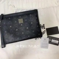 《正規品》MCM スタッズレザークラッチバッグ