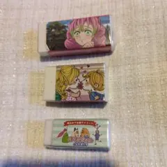 鬼滅の刃甘露寺蜜璃、水森亜土キャラクター消しゴム3個セット