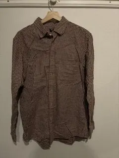 ユニクロLサイズ 長袖ネルシャツ チェック