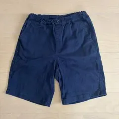 ユニクロ　ネイビー ハーフパンツ 140
