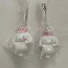 サンリオ　ミニチュアチャーム　ライブキャラクター　シナモロール×２