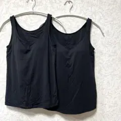 UNIQLO AIRism カップブラ付き タンクトップ（Ｍ）2枚セット
