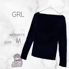 ⭐︎グレイル⭐︎リブニット スクエアネック 長袖 タイト