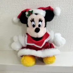 ミニーマウス ぬいぐるみ マスコット クリスマス、ミニーマウスぬいぐるみバッジ