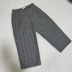 WEGO チェック柄　ワイドパンツ スラックスM