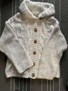 コットン　カーデガン　ケーブル編み　カーデガン　キナリ　スタディオ クリップ