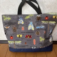 昆虫柄　レッスンバッグ　手提げバッグ　入学　入園　男の子