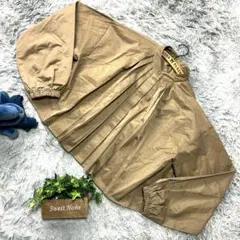 良品 petit main LIEN ブラウス F カーキ プリーツ