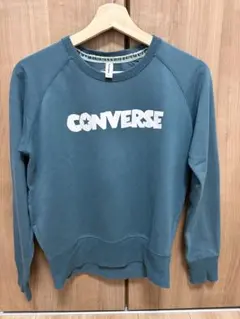 12/16まで）CONVERSE グリーン トレーナー Lサイズ