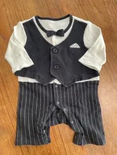 タキシード風ロンパース 60-70cm