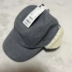 【GU】ドッグイヤー ジェットキャップ　フライトキャップ （グレー）メンズ