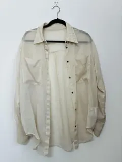 URBAN RESEARCH シアーシャツ 長袖 アイボリー 38のサムネイル