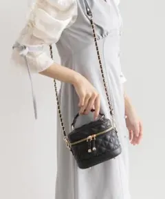 randa キルティング2WAYミニバニティバッグ